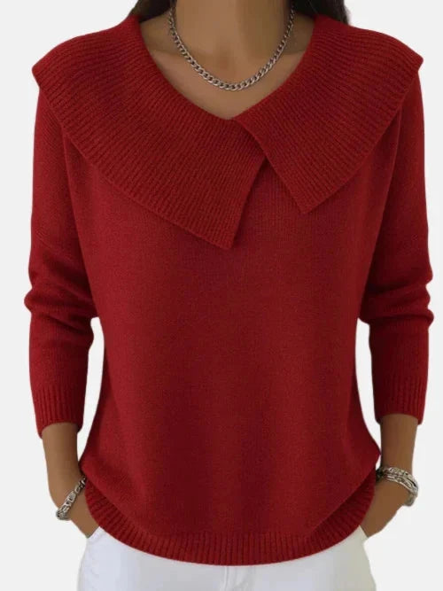 Juliette™ | Cozy Soft-Collar Sweater