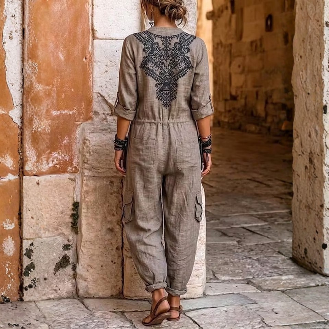 Harlow™ | Embroidered Wide-Leg Jumpsuit