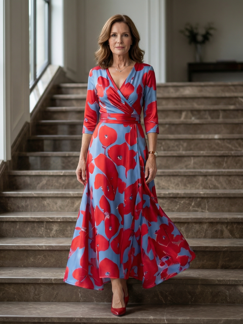 Natalia™ | Elegant Midi Dress