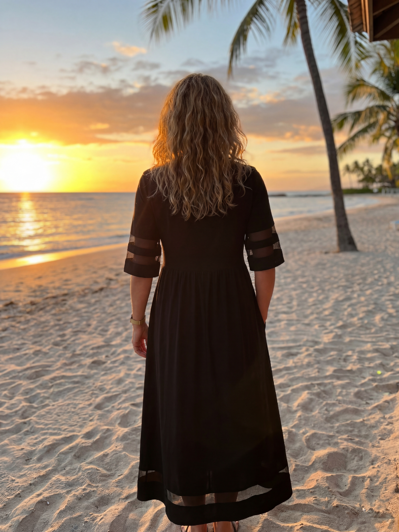 Evonelle™ | Evening Ease Midi Dress