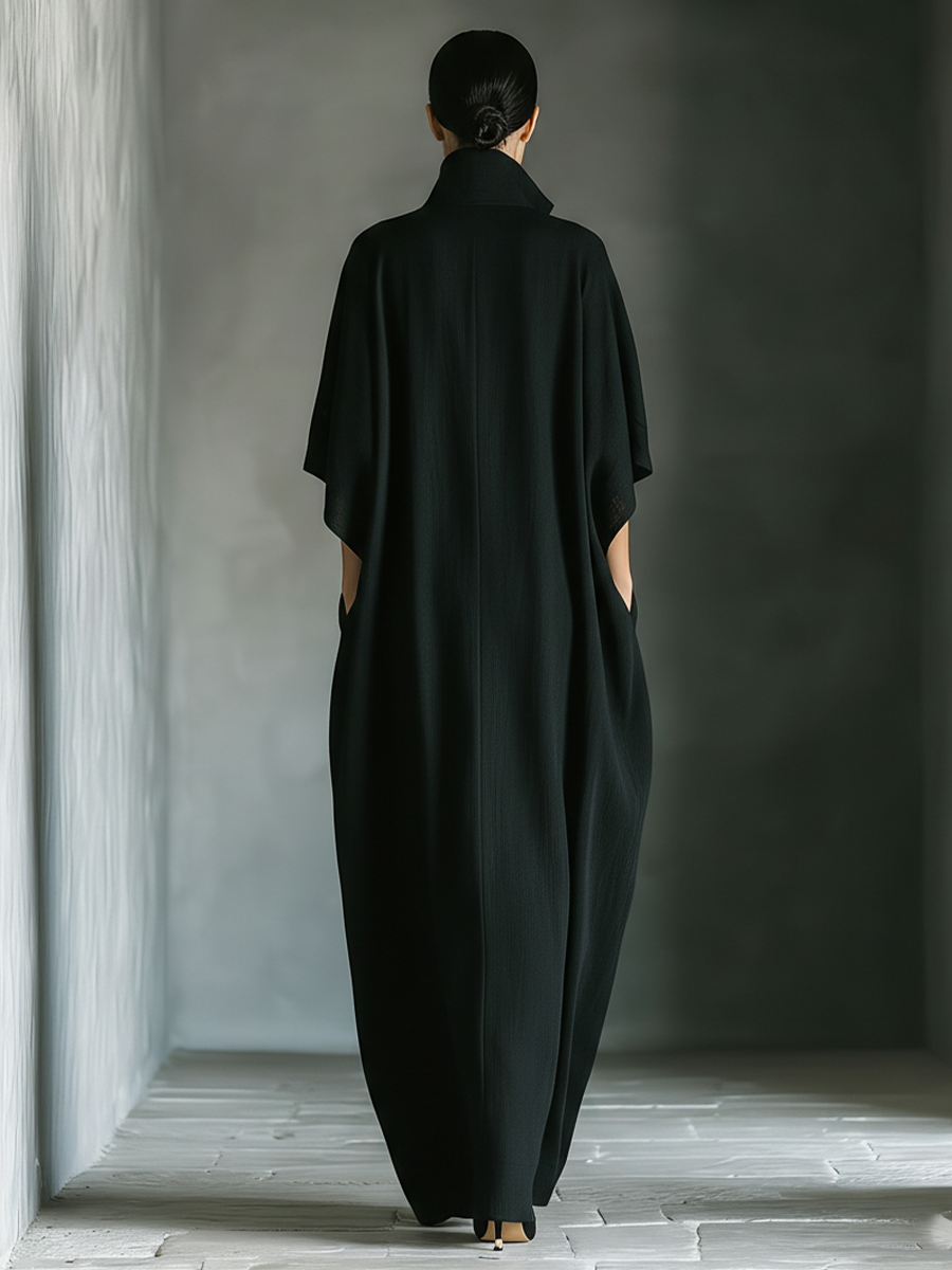 Cyrène™ | Maxi dress with kimono sleeves and V-neck