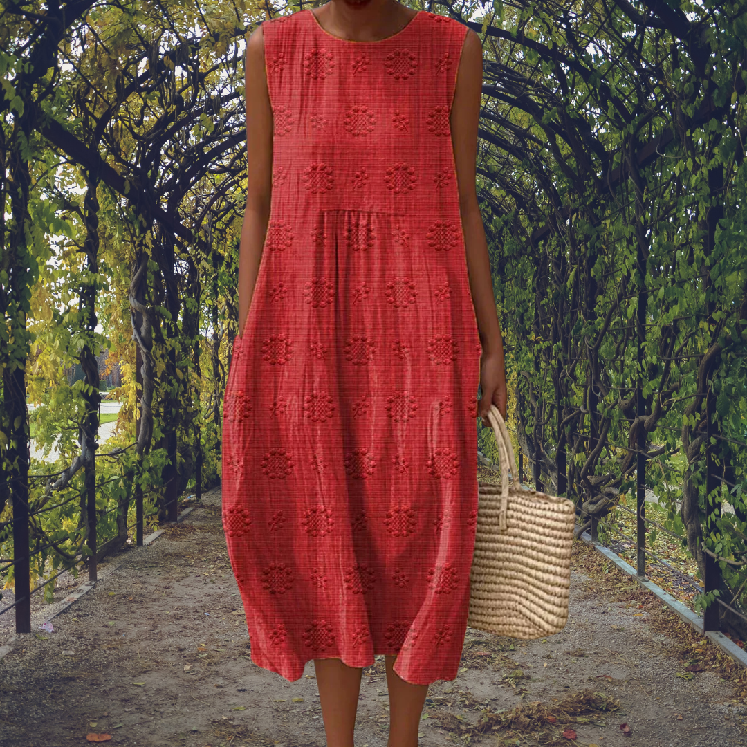 Rosalind™ | Elegant sleeveless dress with pockets