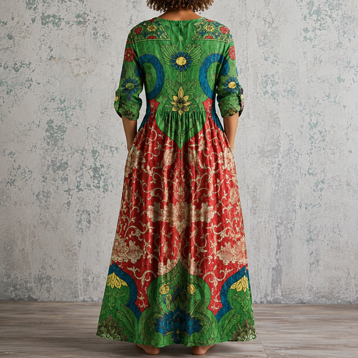 JUDITH | VINTAGE FLORAL MAXI DRESS