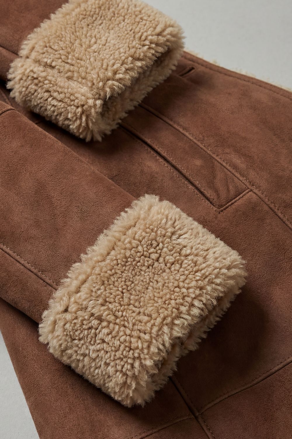 Women's Shearling-lined Silhouette Long Winter Coat