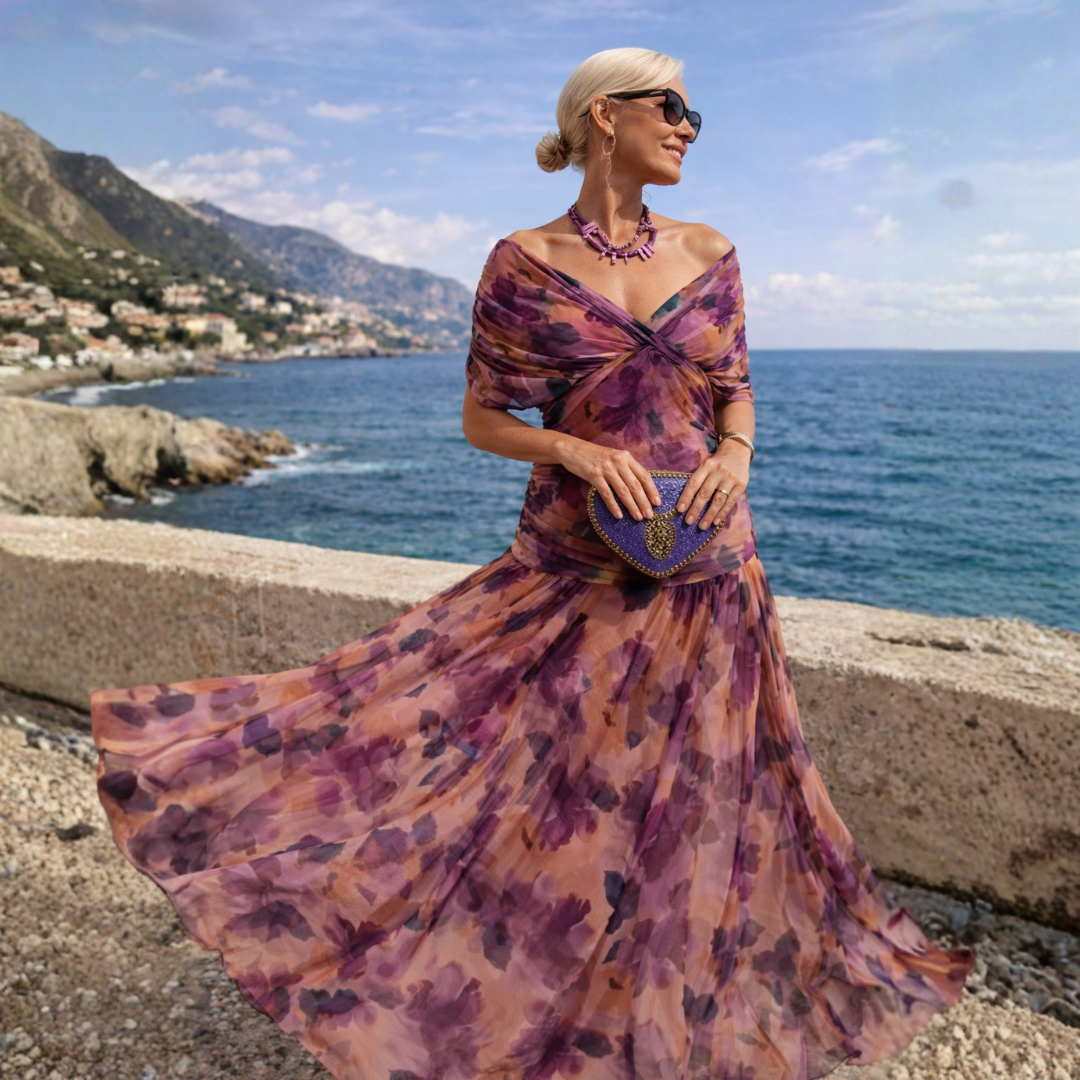 Nadia™ | Off Shoulder Maxi Dress