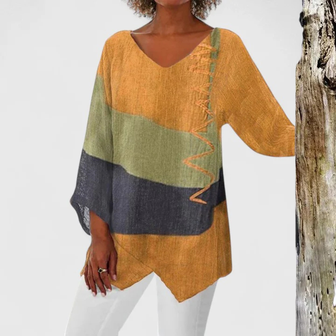 Sophisticated V-Neck Tunic
