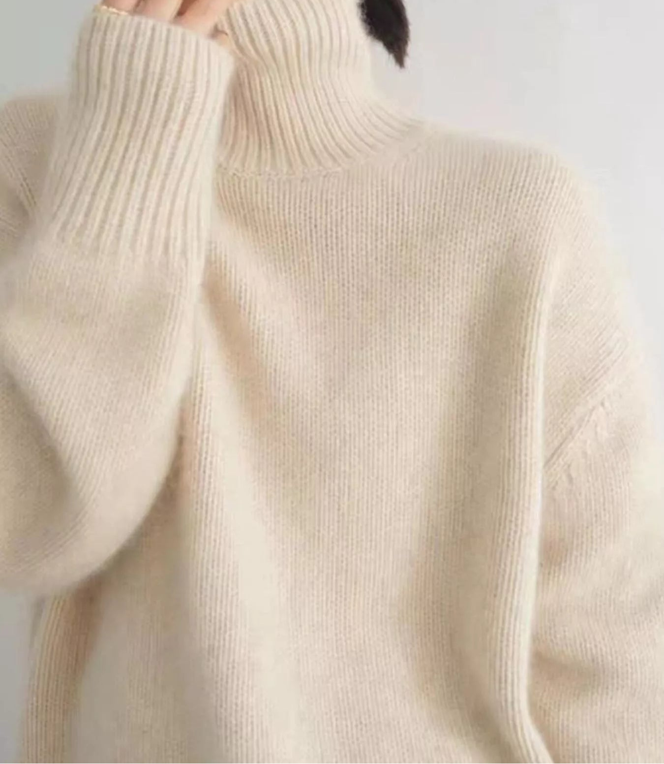Scarlett | Turtleneck Dropped Shoulder Sweater