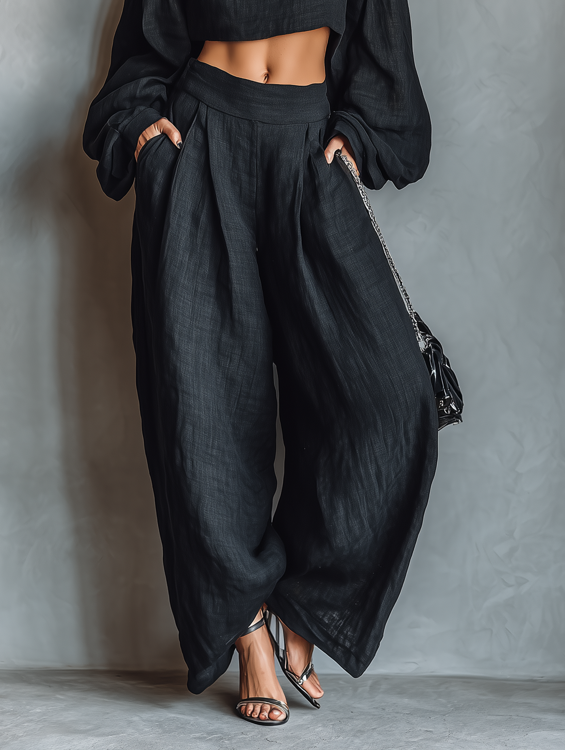 Beatrix™ | Off-Shoulder Crop Top & Wide-Leg Pant Set