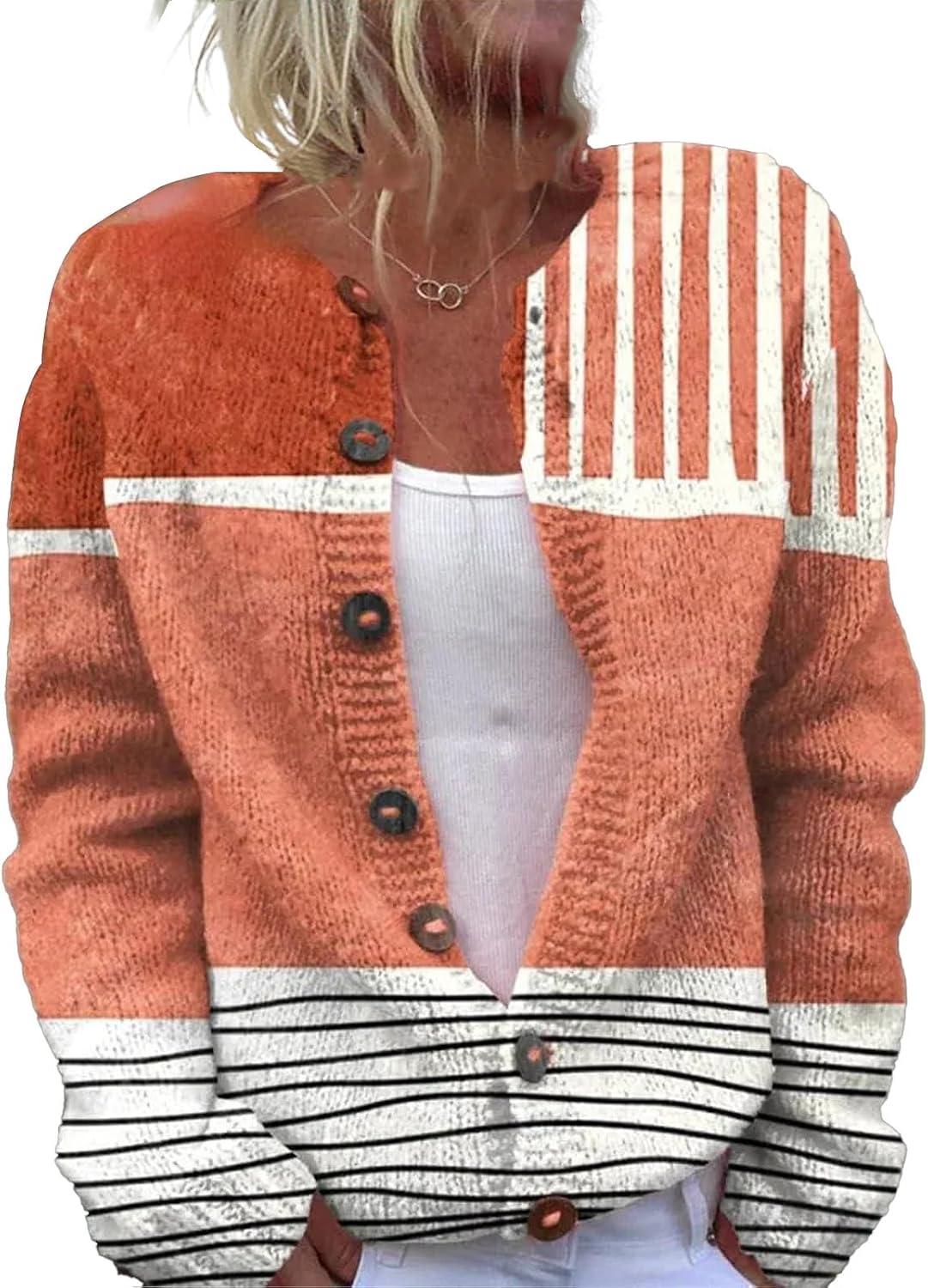 Clementine™ | Striped Color Block Cardigan