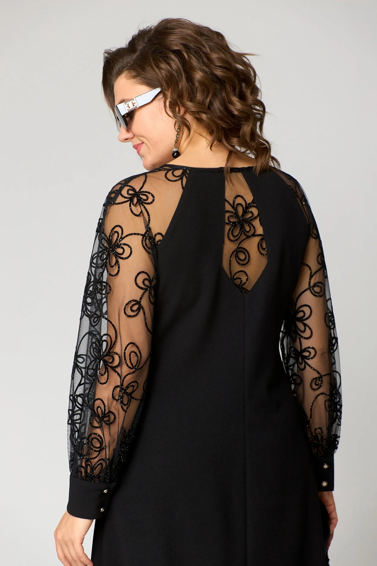 Edith | Women's Elegant Lace Sleeve Dress
