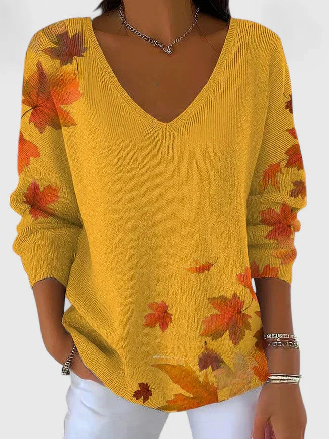 Elegant V-Neck Jumper