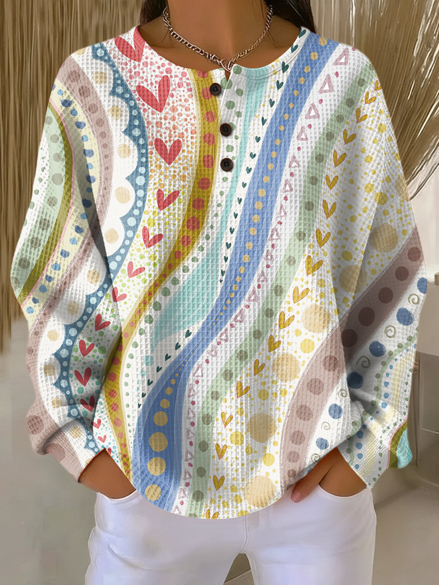 Varlette™ | Sweater with Colorful Stripe Patterns