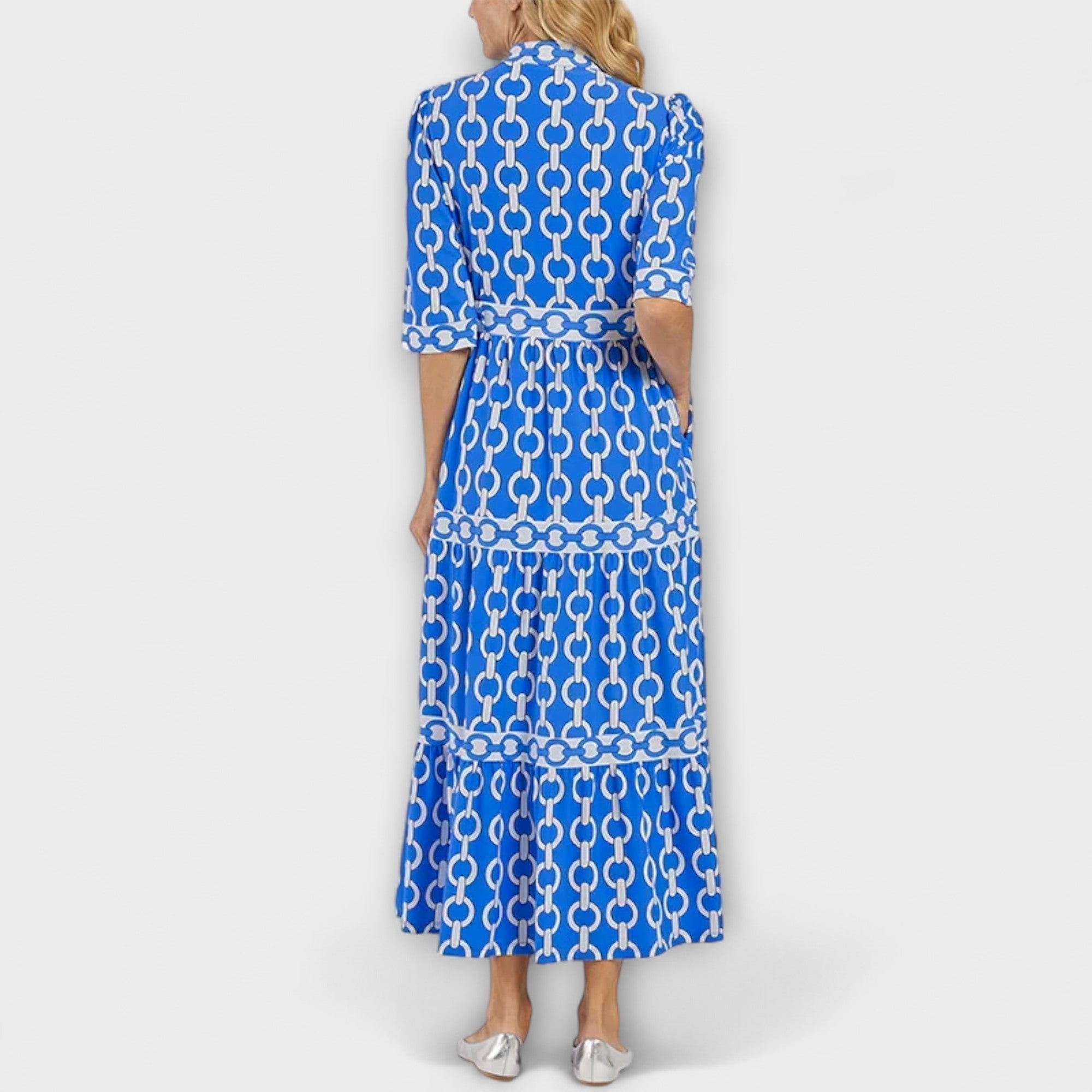 Gwendolyn™ | Midi Dress with Chain Print