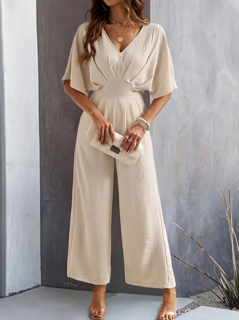 Aldine™ | Elegant Wide Leg Evening Jumpsuit