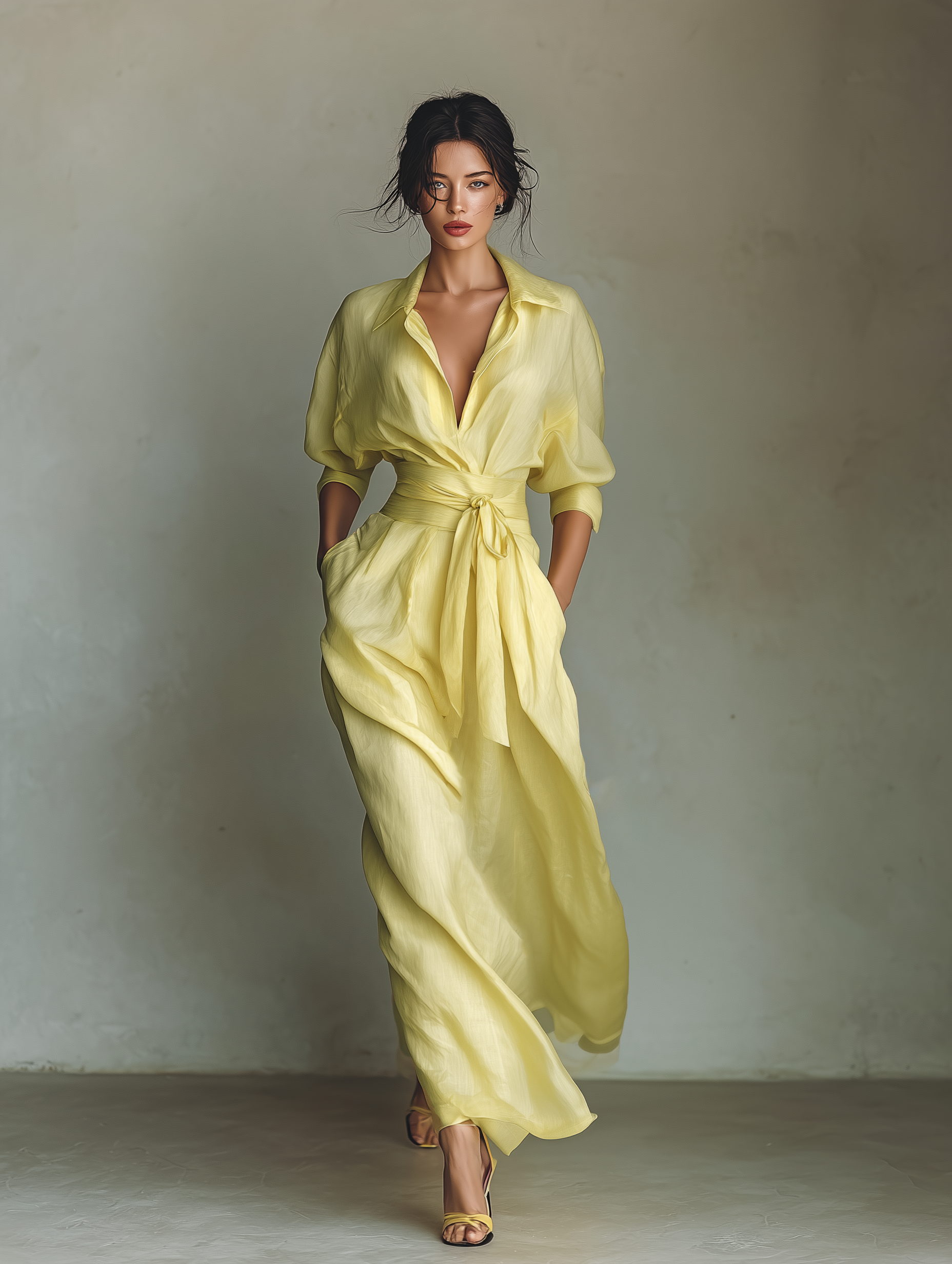 Marvena™ | Elegant Shirt Dress in Casual Maxi Long Style