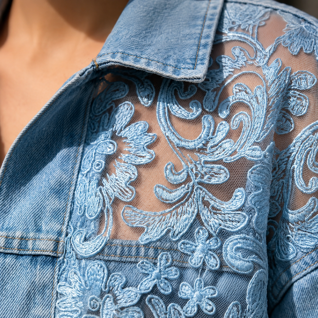 Primrose™ | Floral Lace Patchwork Jacket
