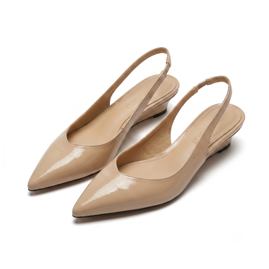 Rexella™ | Comfort Pointed Toe Slingback Heels