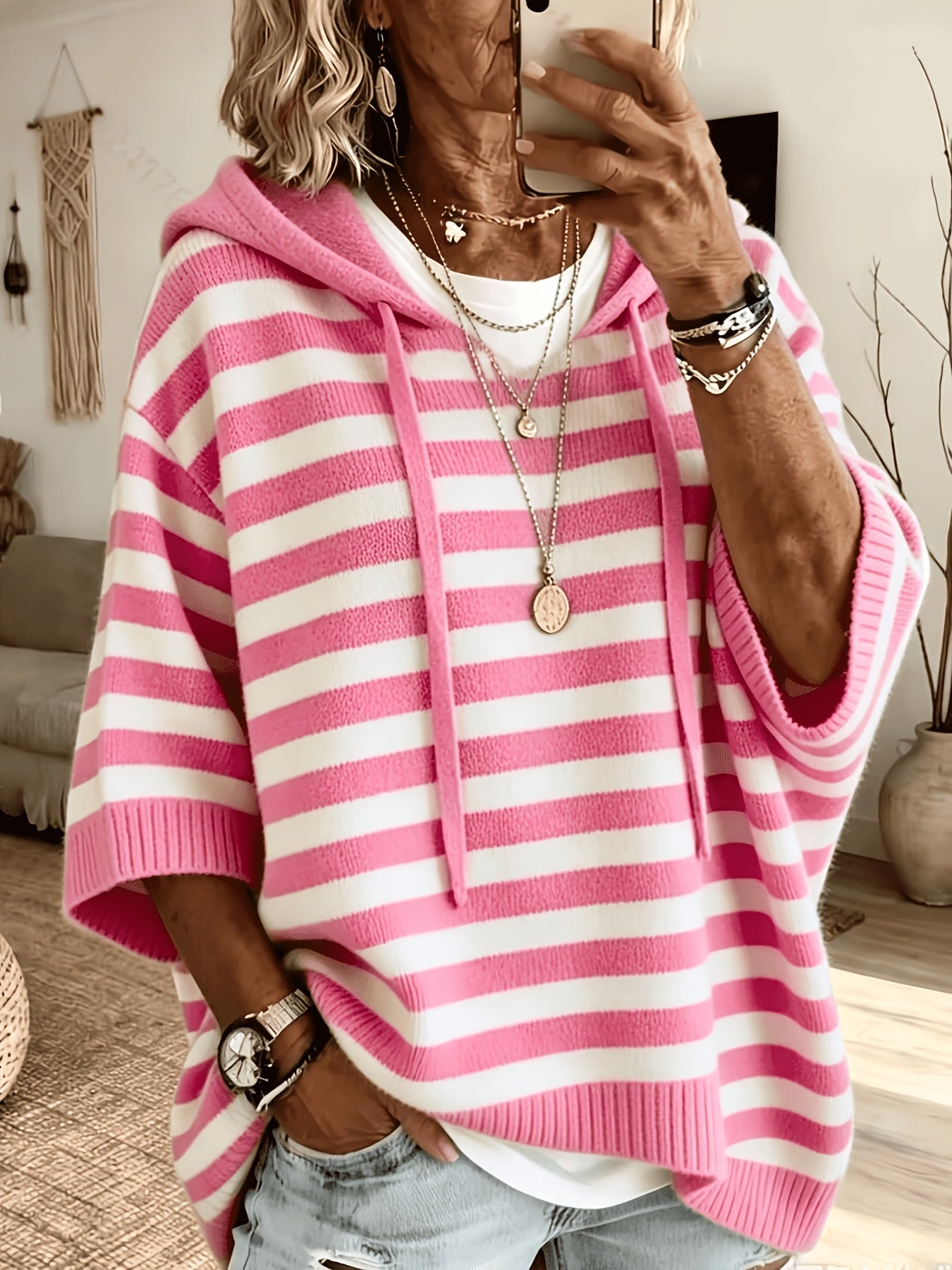 Norrinda™ | Hooded Striped Sweater