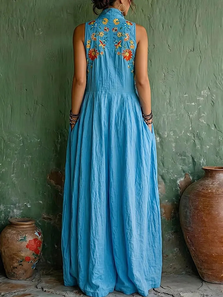 Cordelia™ | Sleeveless V-Neck Sundress