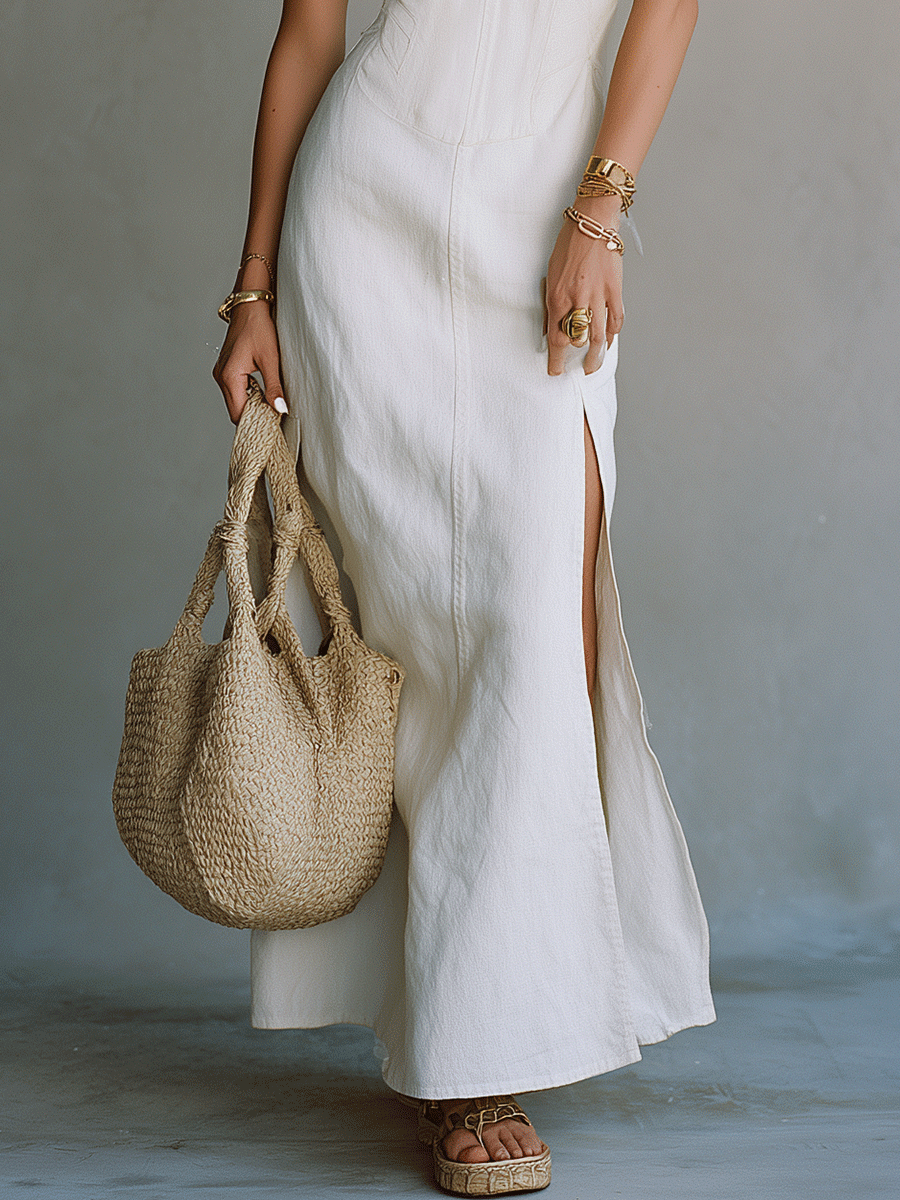Jovara™ | Strappy Slit Maxi Dress