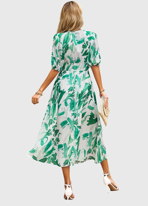 Flattering Floral Midi Dress
