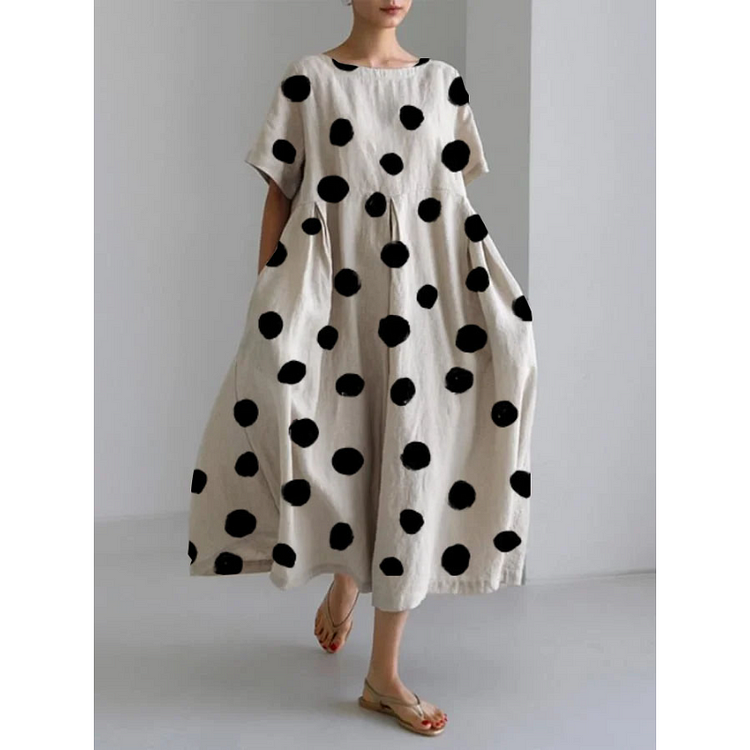 Vivette™ | Casual Polka Dot Dress