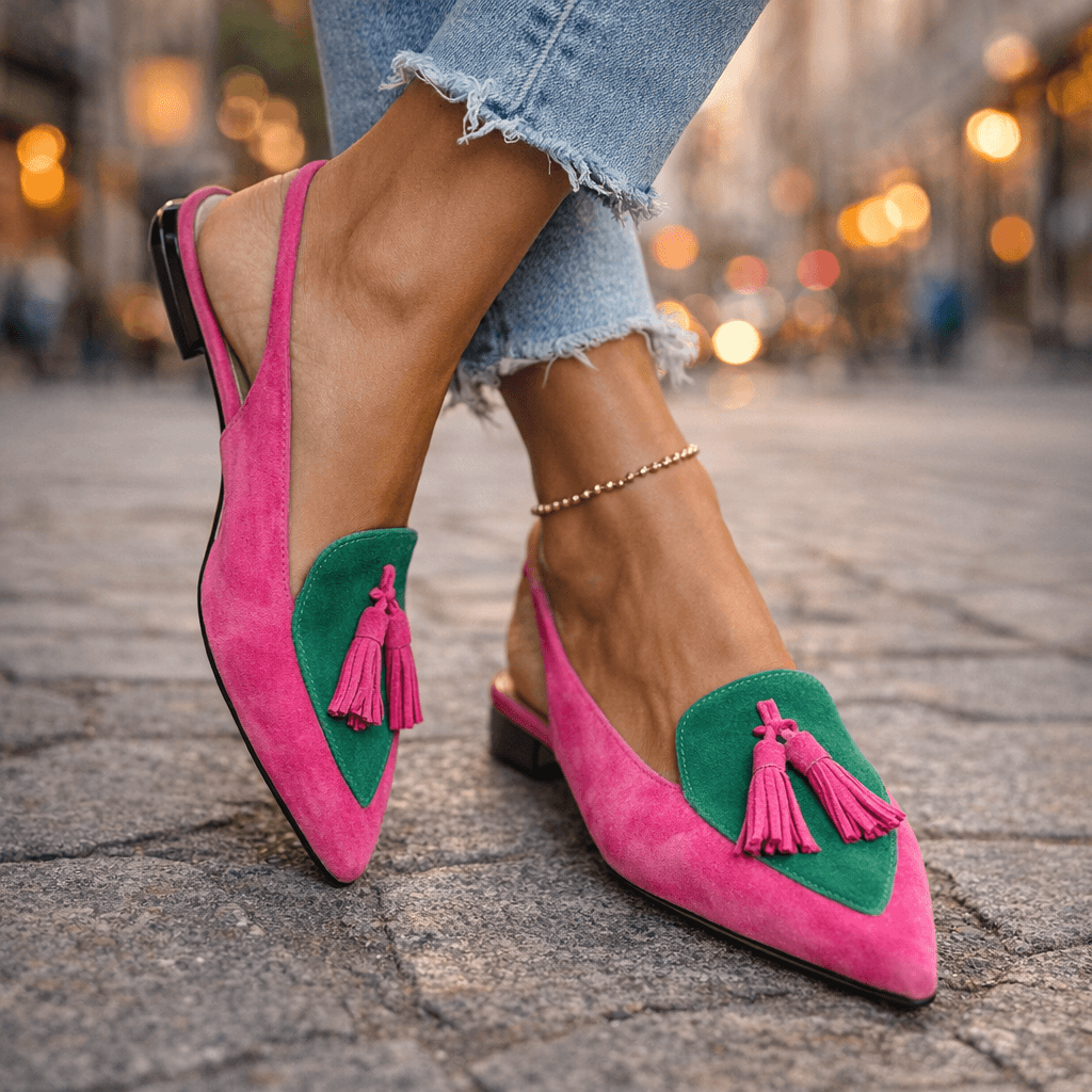 Valentina™ | Slingback Tassel Loafer Flat