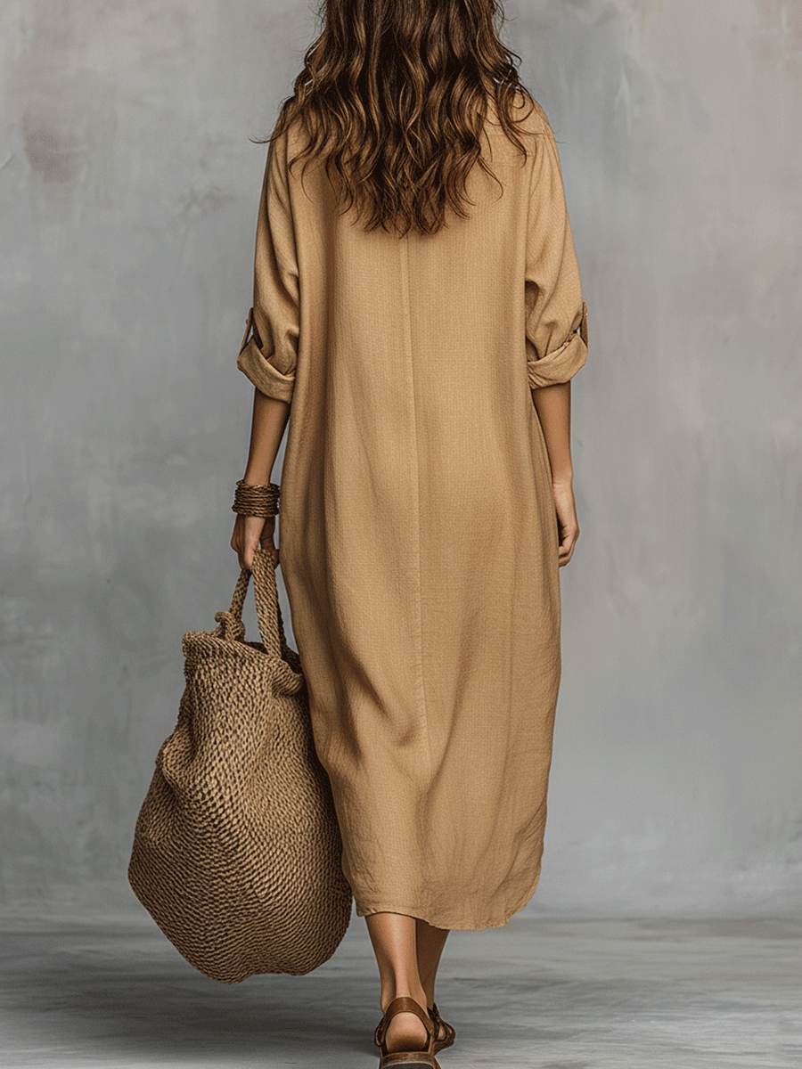 Tivorna™ | Bohemian Charm Casual Buttoned Dress