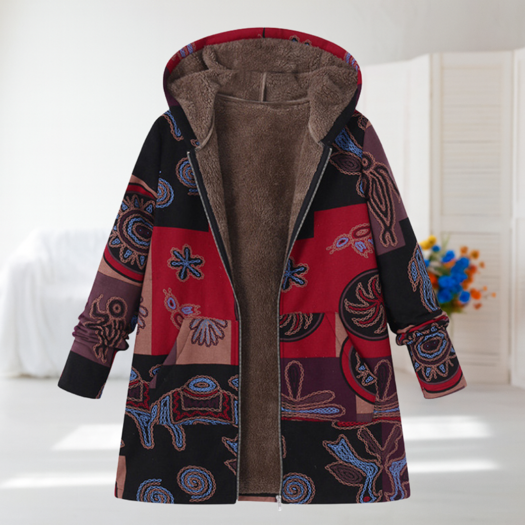 Xanthe™ | Fleece-Lined Hooded Zip Jacket