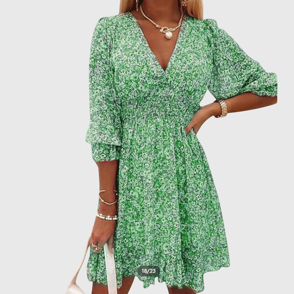 Floral Puff Sleeve Dress