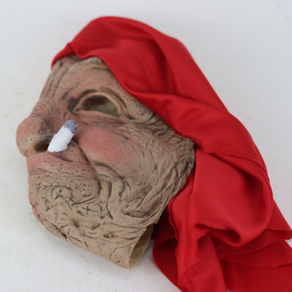Women's Halloween Red Hood Grandma Mask