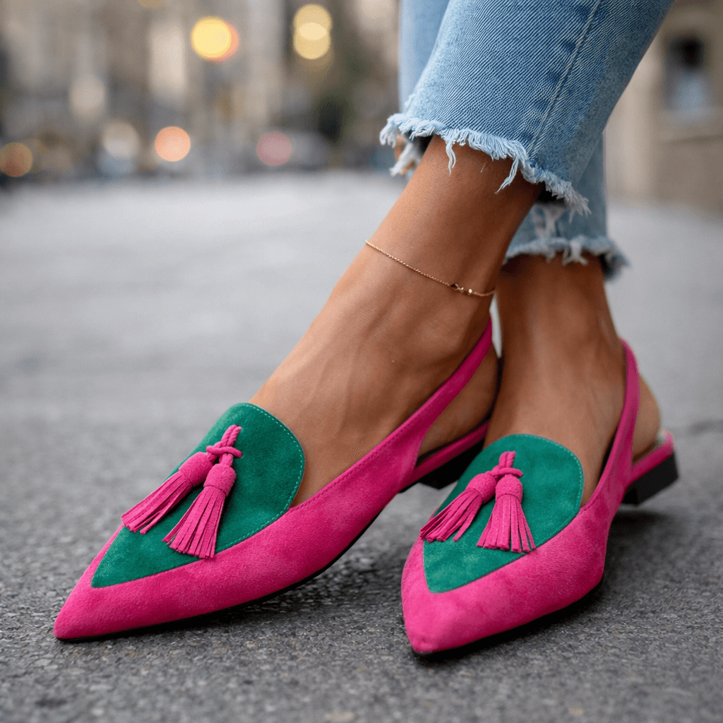 Valentina™ | Slingback Tassel Loafer Flat