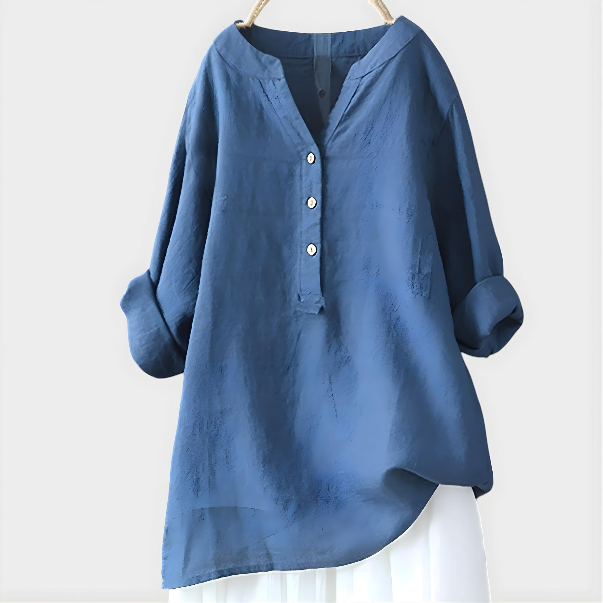 Orindelle™ | Elegant V-Neck Blouse