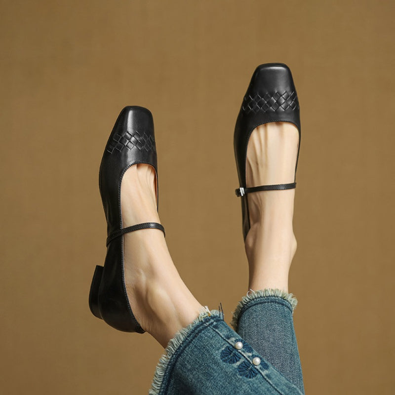 Avonrose™ | Square-Toe Mary Jane Flat