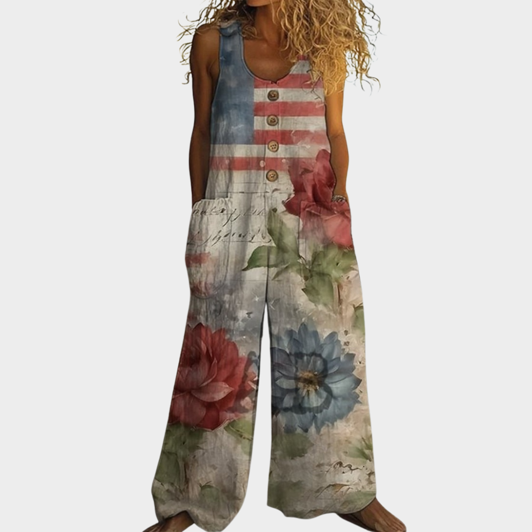 Jemelle™ | Heritage Print Jumpsuit