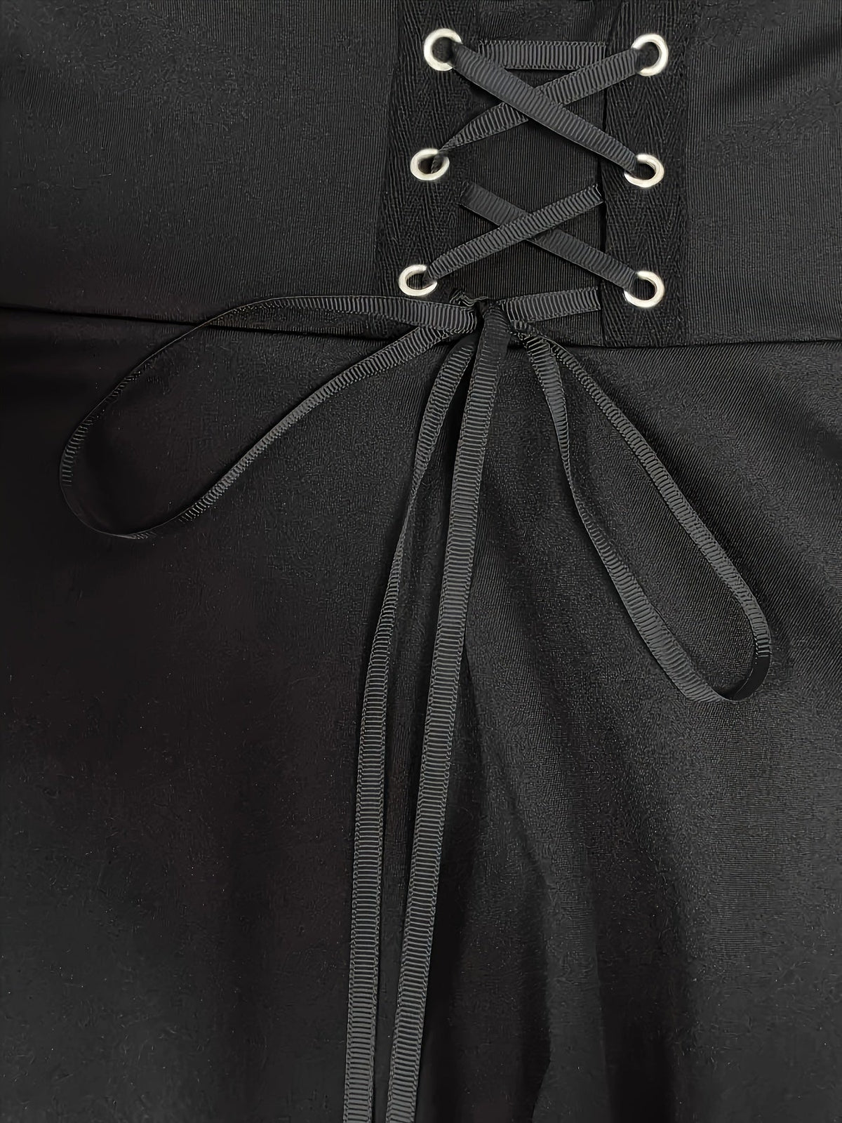 Women's Halloween Hooded Black Cape Dress