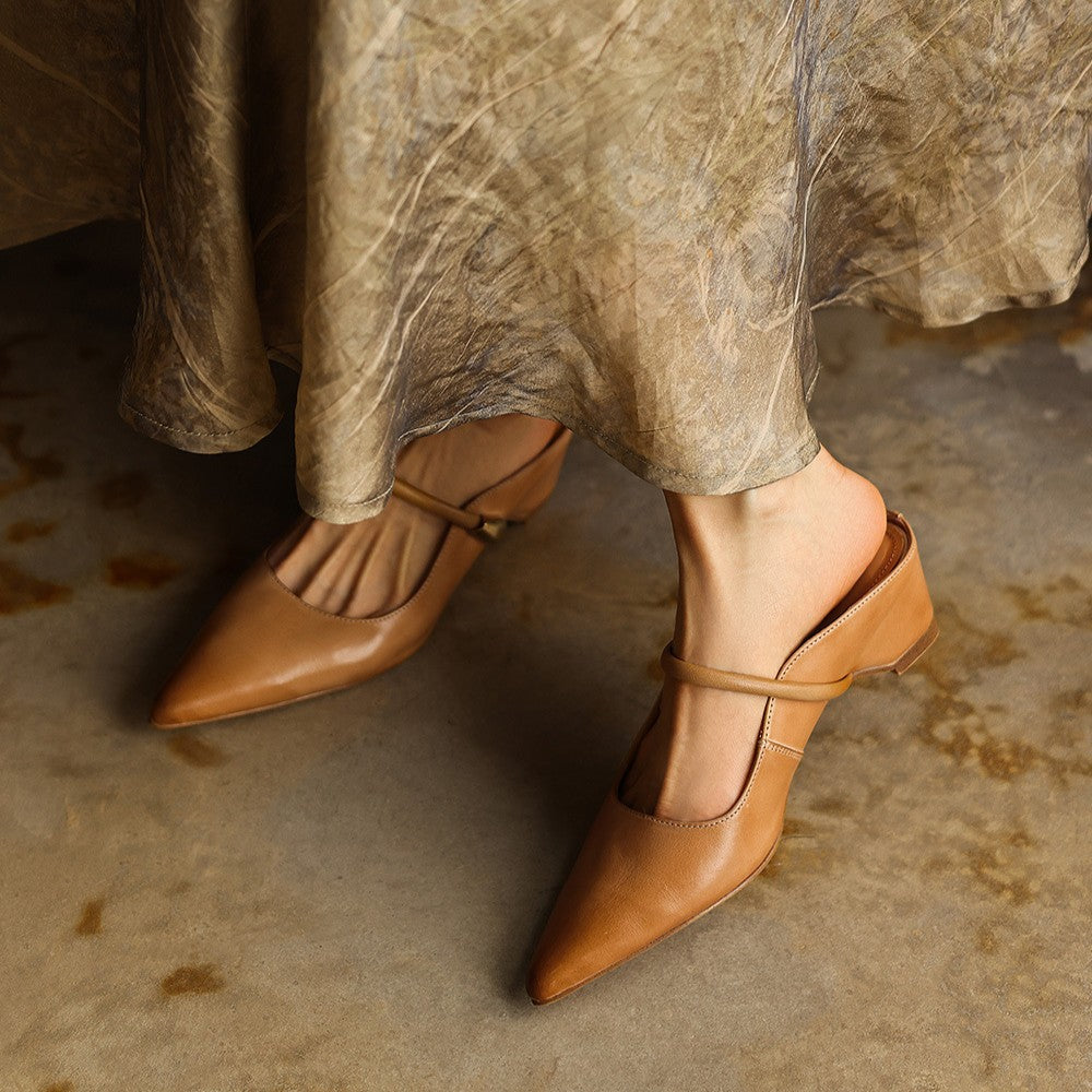Women's Sculpt Leather Mules