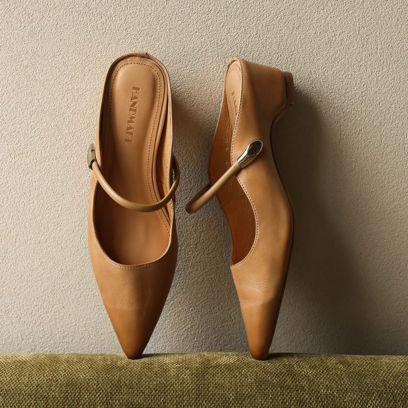 Women's Sculpt Leather Mules