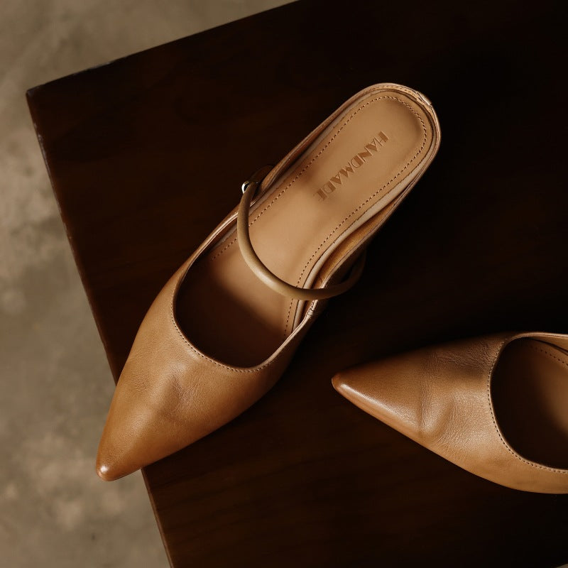Women's Sculpt Leather Mules