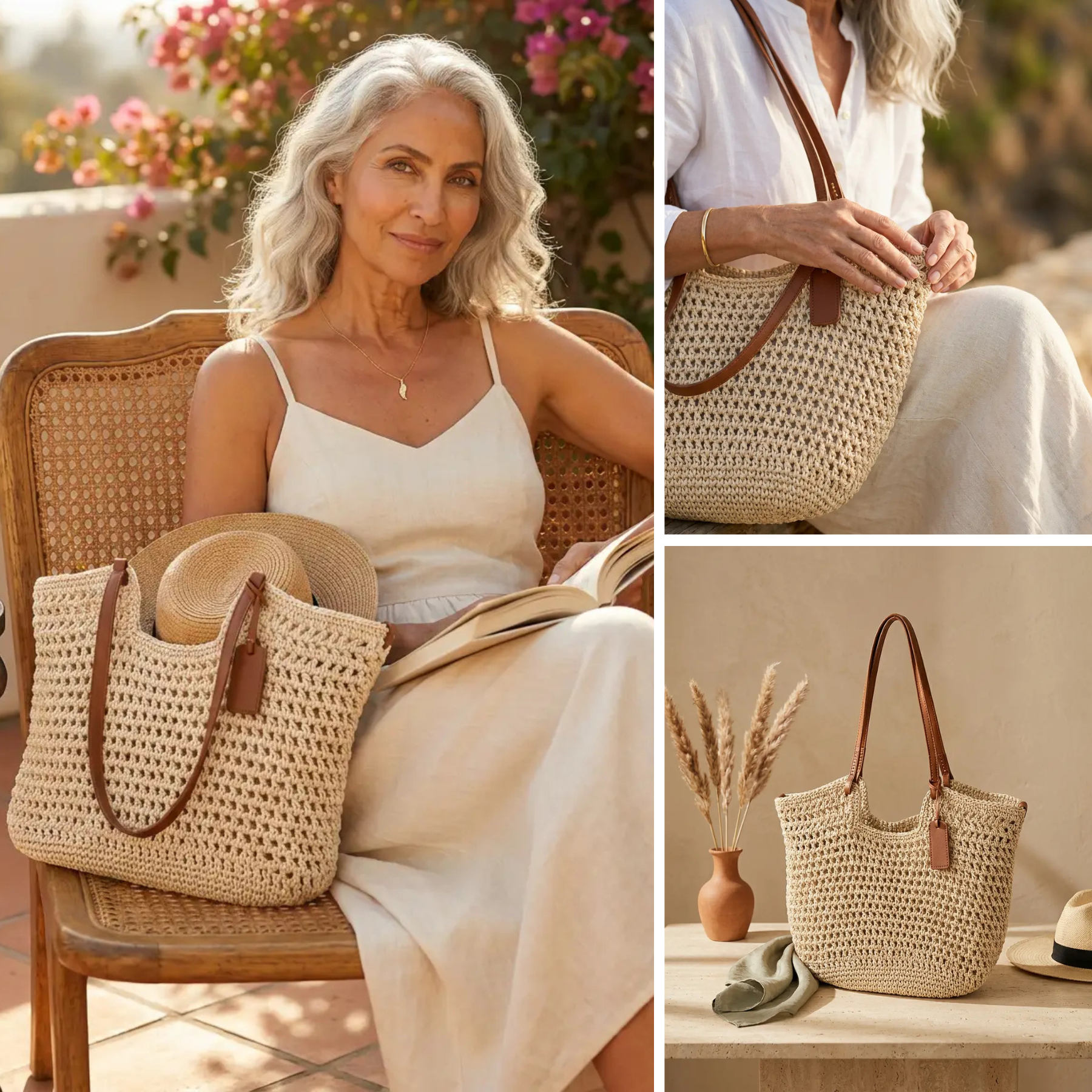 Georgiana™ | Handwoven Crochet Tote