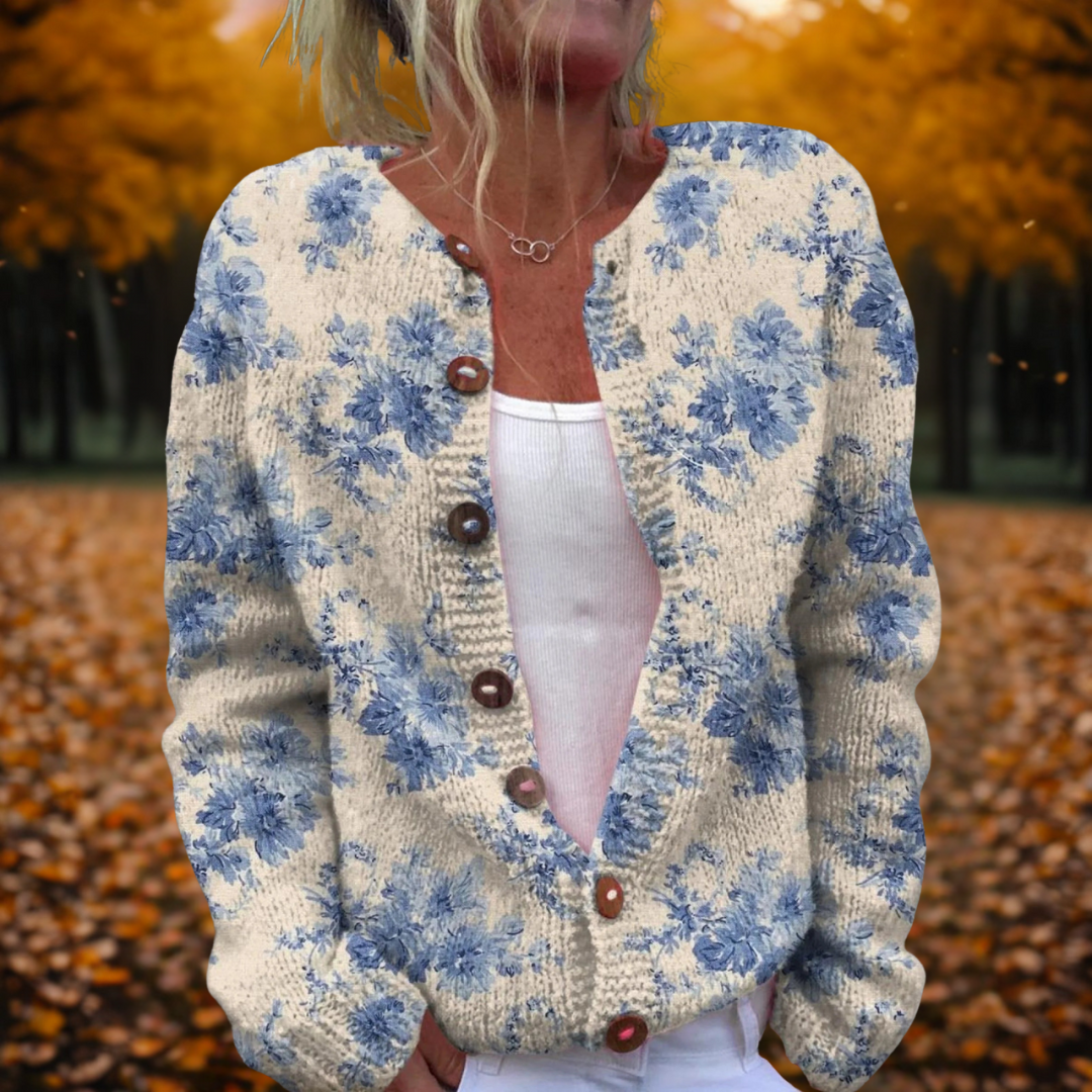 Floral Art Cardigan