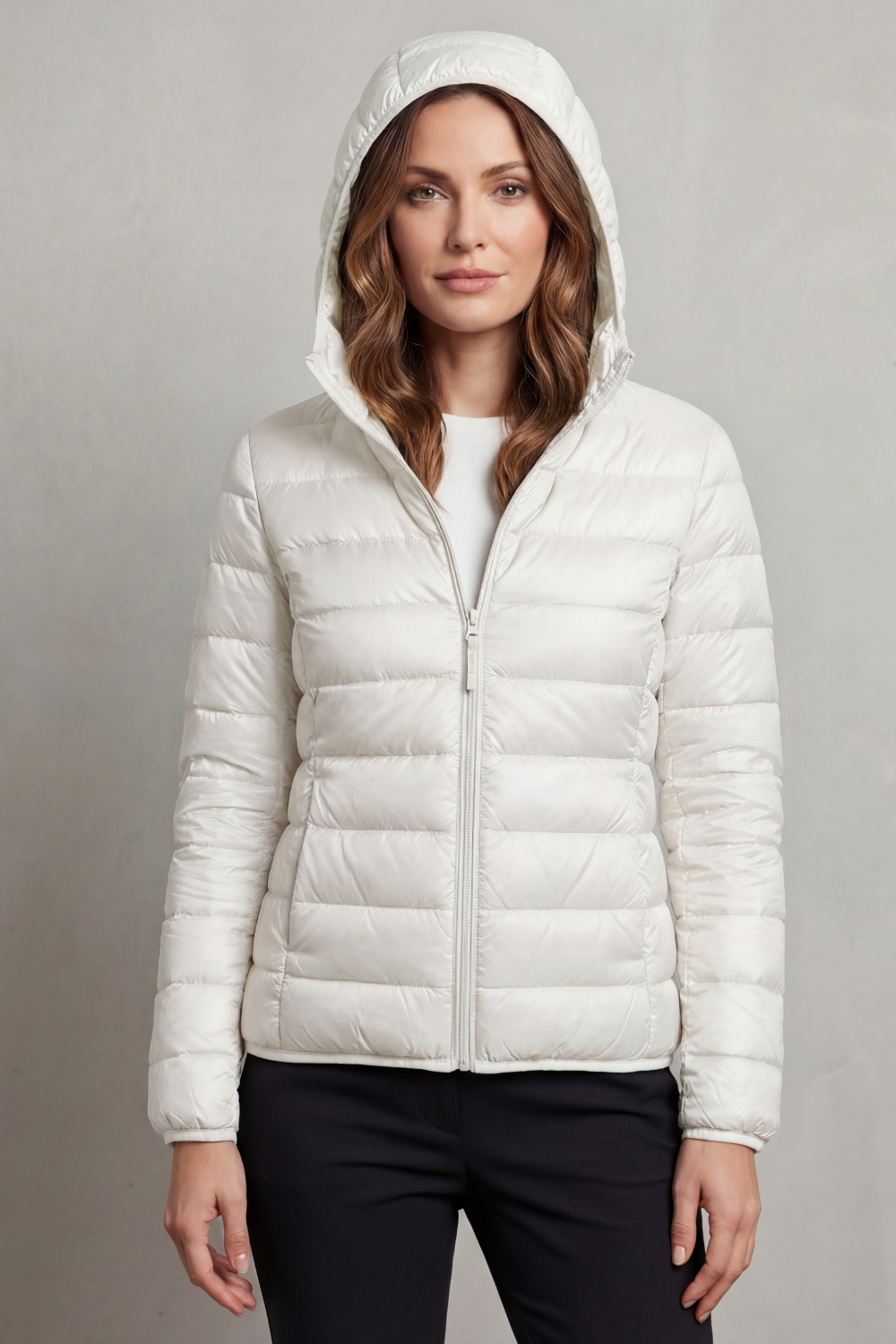 Women's Ultra Light Packable Hooded Puffer Jacket