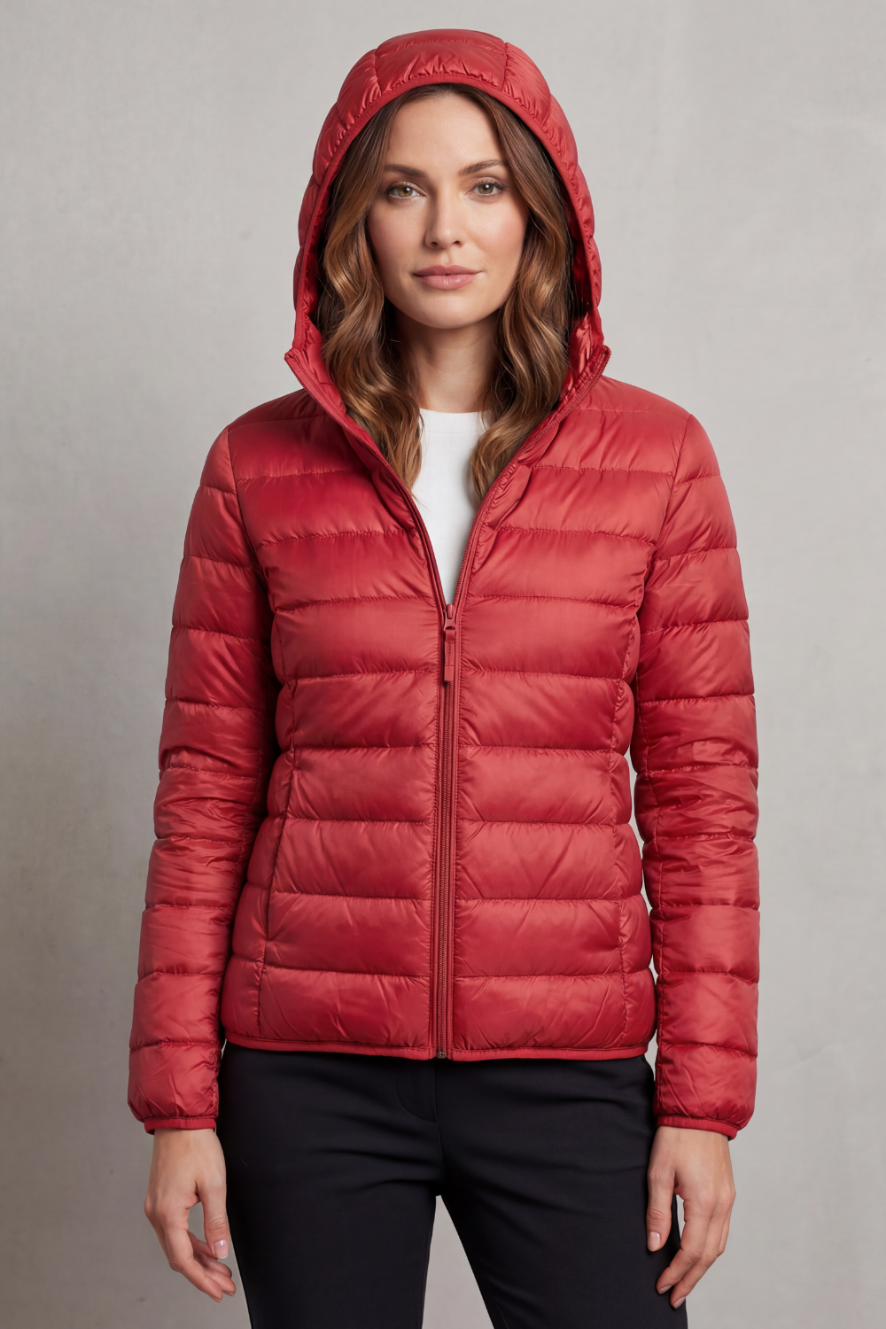 Women's Ultra Light Packable Hooded Puffer Jacket