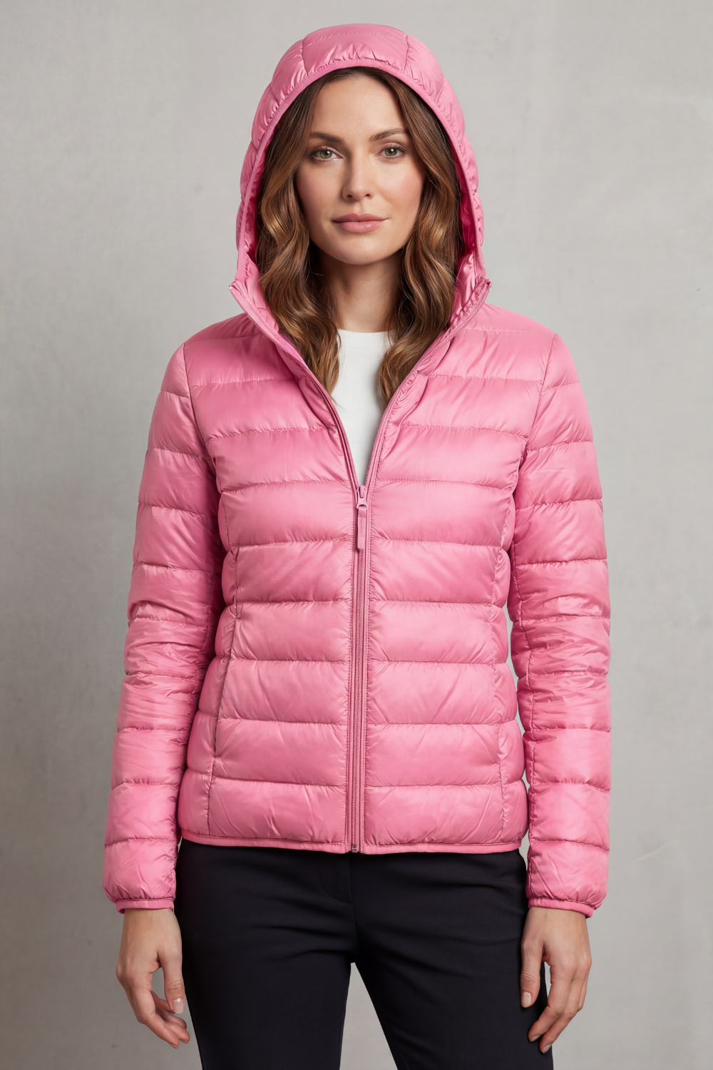 Women's Ultra Light Packable Hooded Puffer Jacket