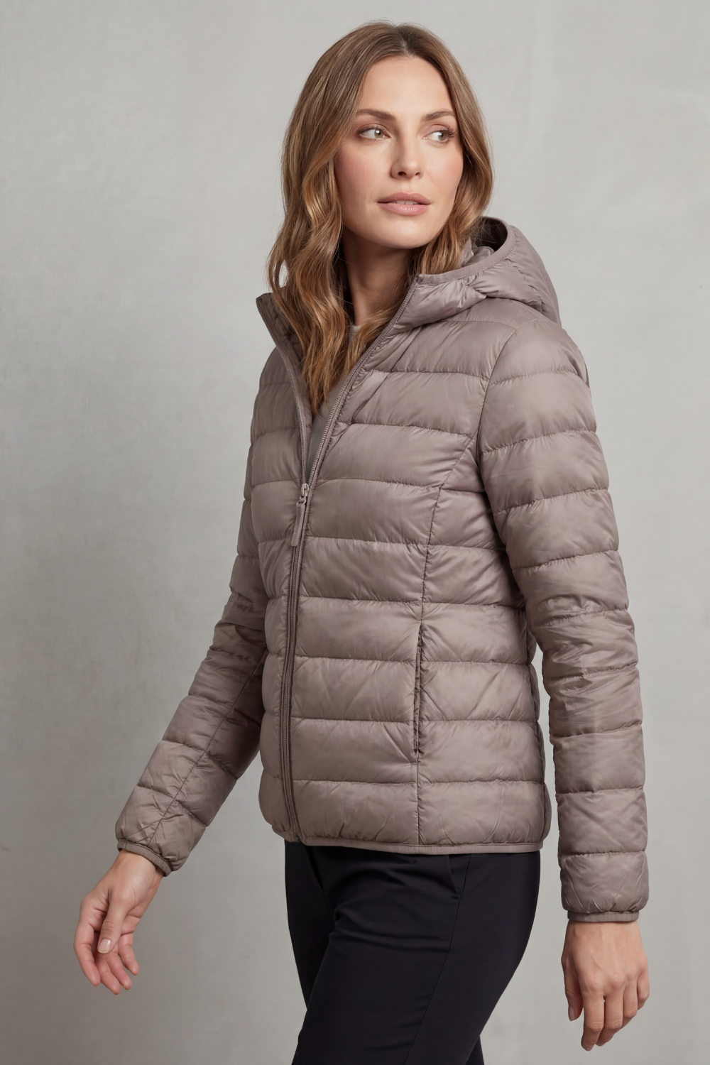 Women's Ultra Light Packable Hooded Puffer Jacket