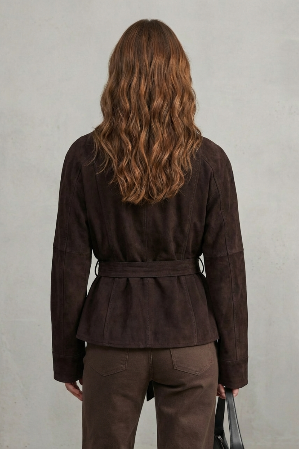 Women's Cropped Double-Breasted Wool Jacket French Elegance
