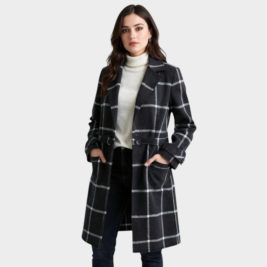 Nevaine™ | Classic Check Autumn Coat