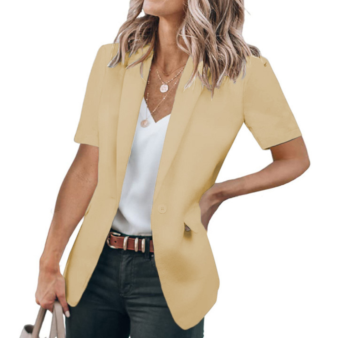 Greta™ | Polished Short Sleeve Casual Blazer