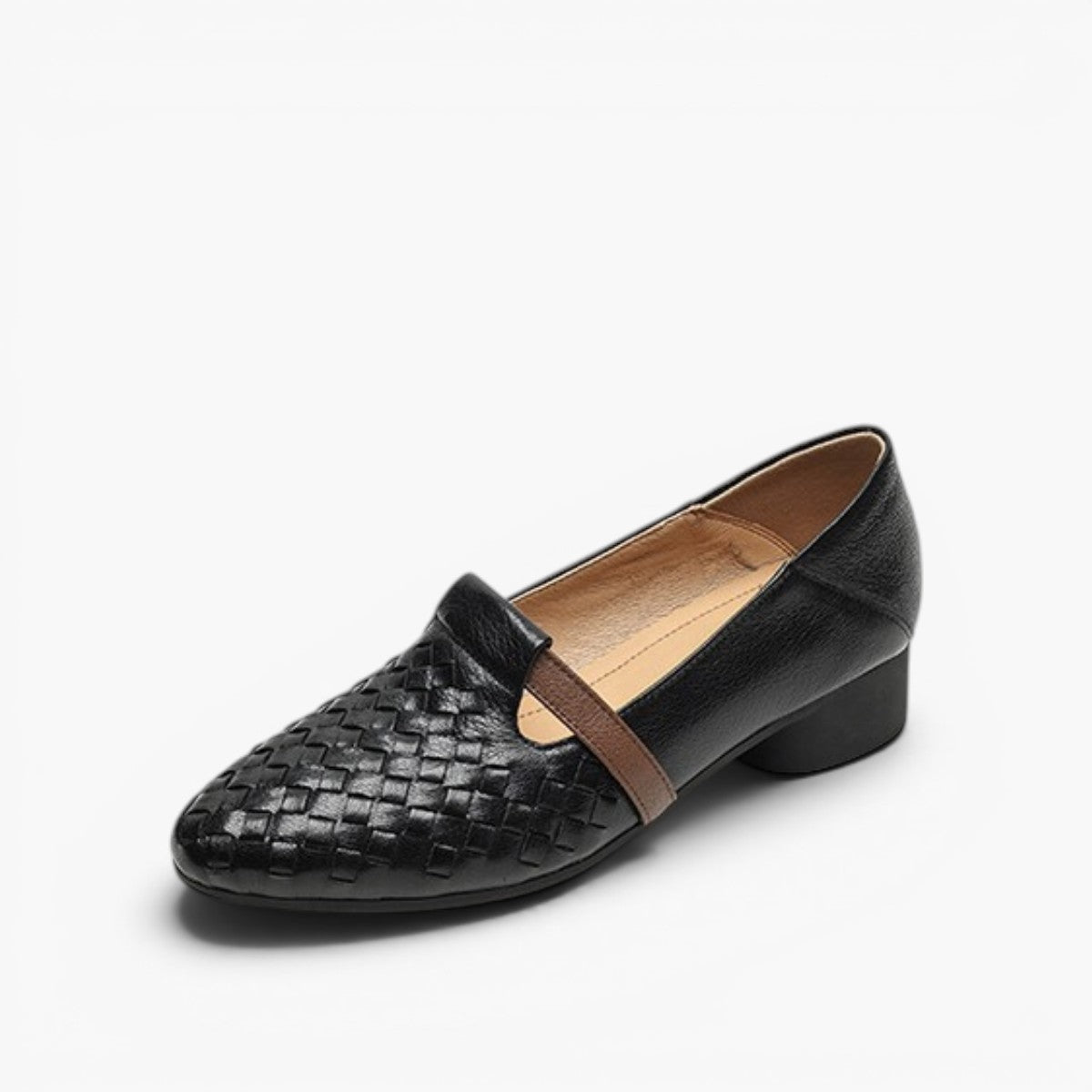 Women's Woven Leather Loafers