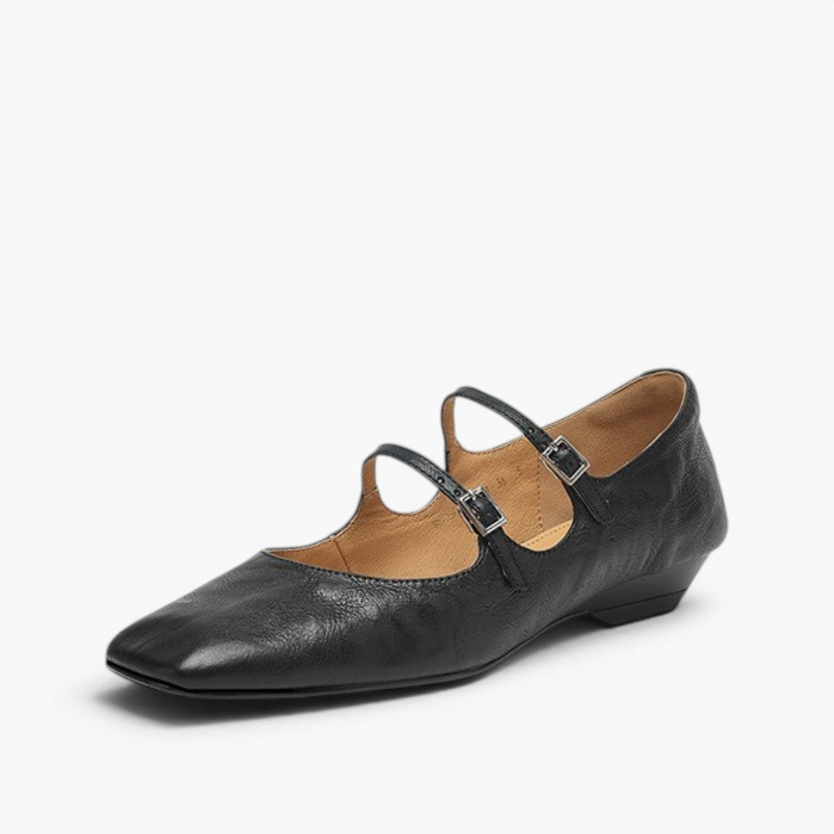 Women's Dual Strap Leather Mary-Janes